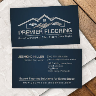 Professional Flooring Services -Floor installation Business Card