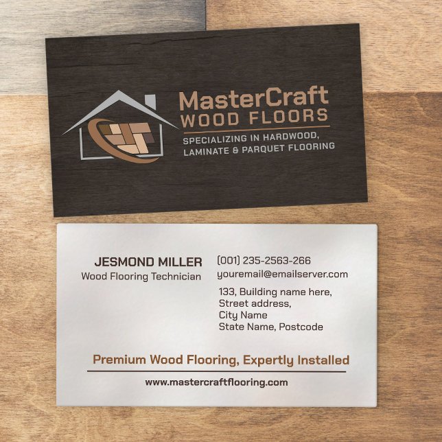 Professional Flooring Services -Floor installation Business Card (Creator Uploaded)