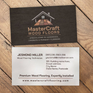 Professional Flooring Services -Floor installation Business Card
