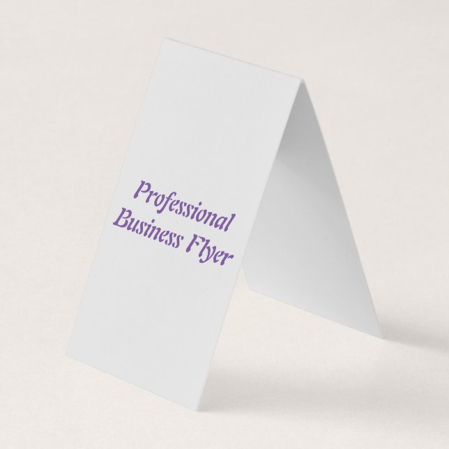 Professional Folded Business Card (Front)