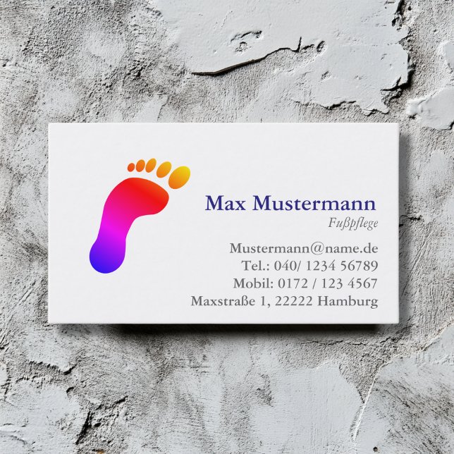 Professional foot care Business Cards (Creator Uploaded)
