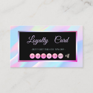 Professional Frame Holographic Loyalty Card