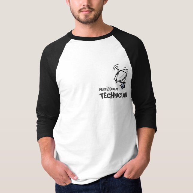 PROFESSIONAL FTA SATELLITE DISH TECHNICIAN T-Shirt (Front)