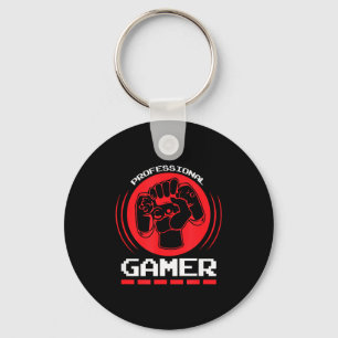 Professional Gamer Funny Gaming Quotes Gift For Pl Key Ring
