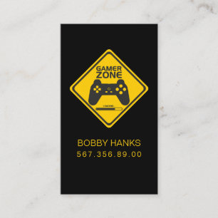 Professional Gamer Video Games Store Business Card