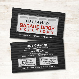 Professional Garage Door Services Business Card