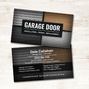Professional Garage Door Services Business Card