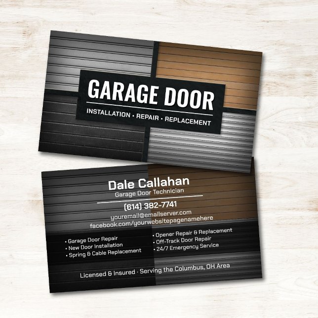 Professional Garage Door Services Business Card (Creator Uploaded)