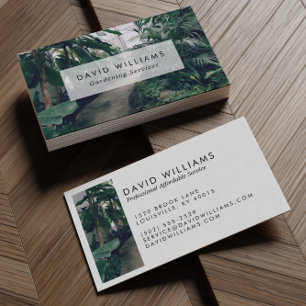 Professional Gardener Landscaping Business Card