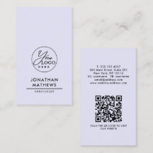 Professional Generic Lavender Logo QR Code