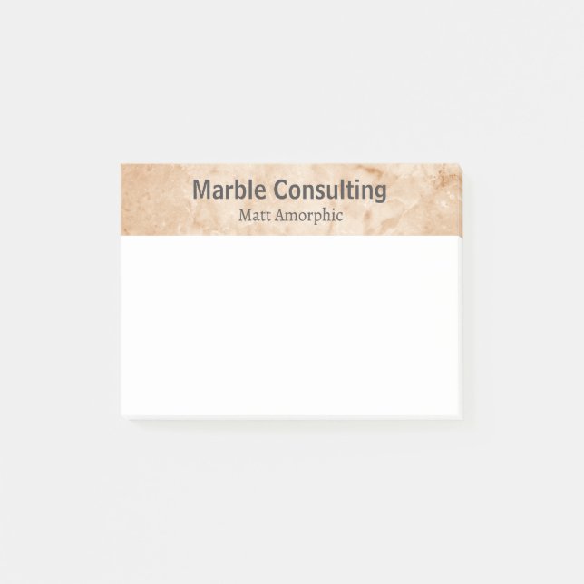 Professional Geologic Consulting Marble Post-it Notes (Front)