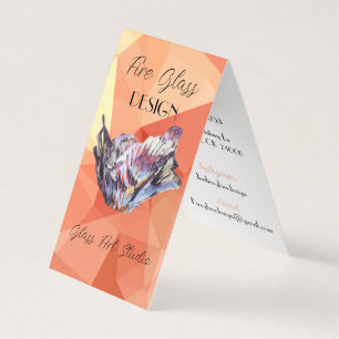 Professional geometric vertical business cards