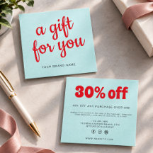 Professional Gift Card Voucher Discount Card