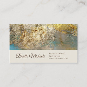 Professional Gilded Gold Foil Elegant Script Business Card