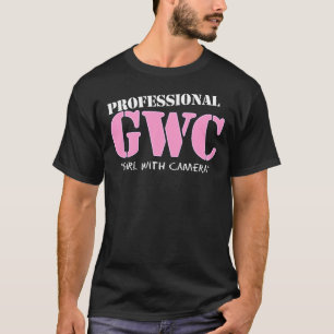 Professional Girl With Camera T-Shirt