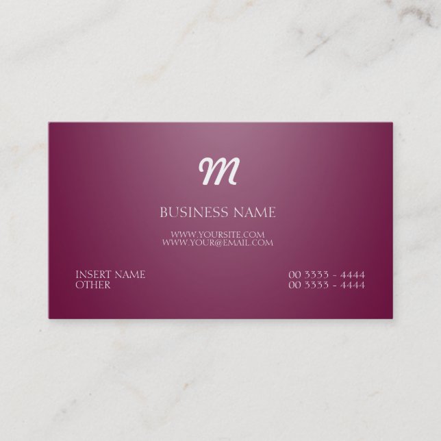 Professional Gloss Business Card (Front)