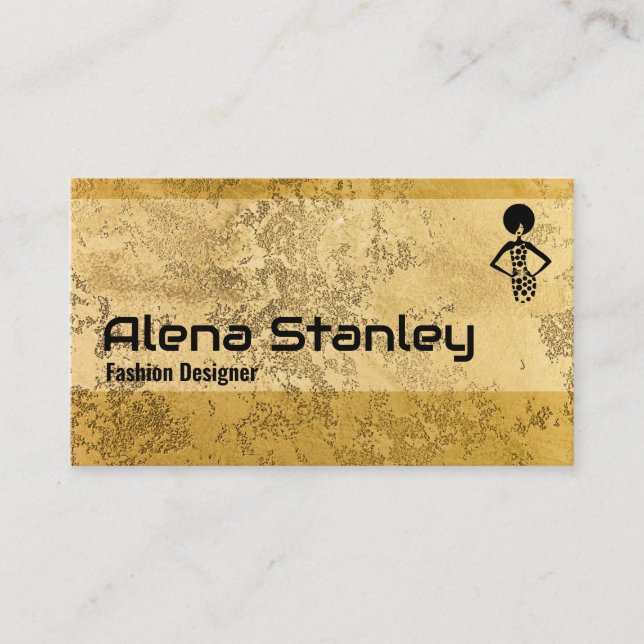 Professional Gold Classy Business Card (Front)