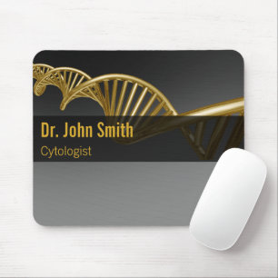 Professional Gold DNA Strand Medical Luxury Mouse Pad