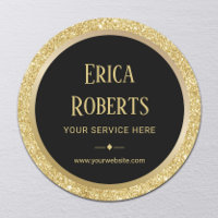 Professional Gold Glitter Border Modern Business