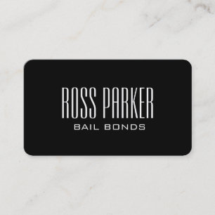 Professional Gold Jail Bail Bonds Company Business Card