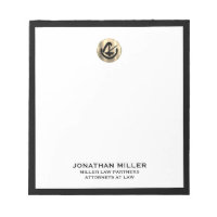 Professional Gold Logo Black Frame Law Firm