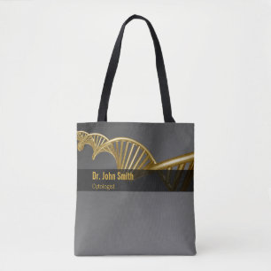 Professional Gold Luxury DNA Strand Medical Tote Bag