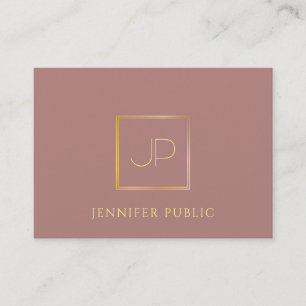 Professional Gold Monogram Modern Template Luxury Business Card