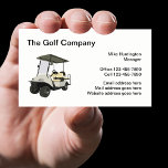 Professional Golf Cart Theme Business Cards<br><div class="desc">Professional golf theme business card design template in a minimalist style and simple layout you can customise by replacing our text with yours.  Includes a golf car graphic you can use on our cards or replace it with your own business logo or mark.</div>