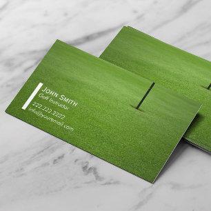 Professional Golf Instructor Business Card