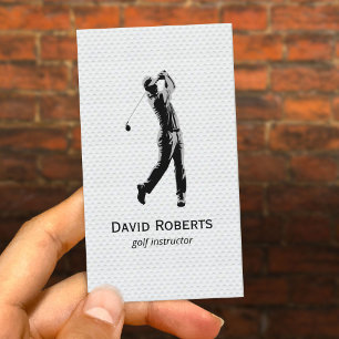 Professional Golf Instructor Golf Coach Business Card