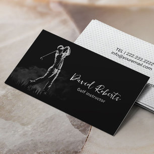 Professional Golf Instructor Golf Swing Coach Business Card
