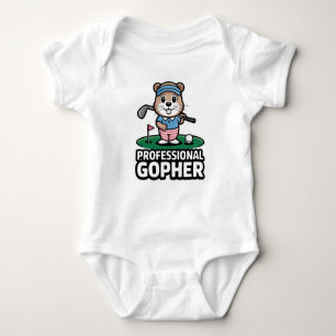 Professional Gopher Jr Baby Bodysuit