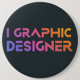 Professional Graphic Designer  6 Cm Round Badge