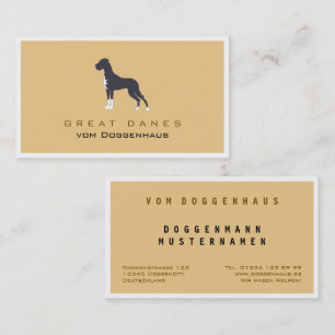 Professional Great Dane brown Business Card