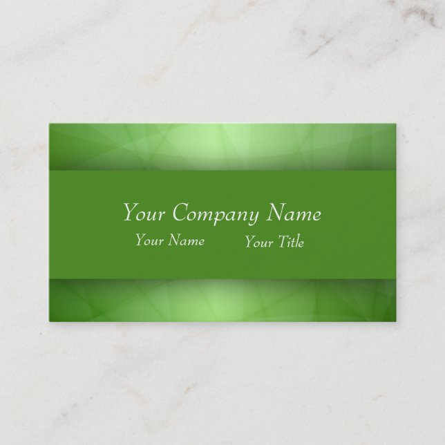 Professional Green Business Card (Front)
