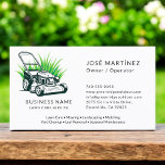 Professional Green Lawn Care and Service Business Card<br><div class="desc">Make a strong first impression with this Professional Green Lawn Care and Service Business Card. Designed with a clean layout and fresh green tones, this business card is perfect for landscapers, lawn care professionals, and outdoor service companies. Customise with your business name, contact info, and services to promote your brand...</div>