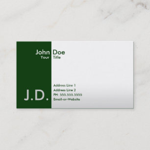 professional greens business card