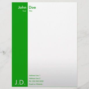 professional greens letterhead template