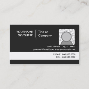 professional grey 2 business card