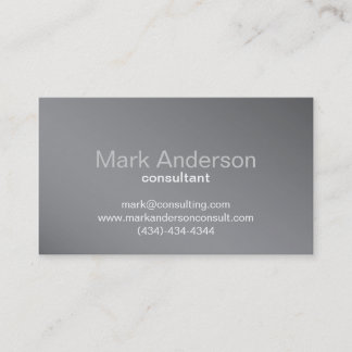 Professional Grey Background Business Card