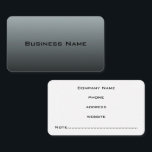 Professional Grey Business Card<br><div class="desc">A grey colour scheme decorates this professional business card. Customise this modern business card to suit your needs. Change the text, font size, etc... Add or delete text. The design is from original art. Use this professional business card for an attorney, dentist, technology, software, contractor, construction, barber, cosmetologist, appointments, hair...</div>