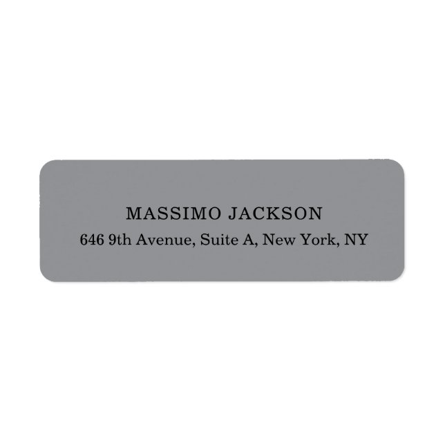 Professional grey elegant modern minimalist name (Front)