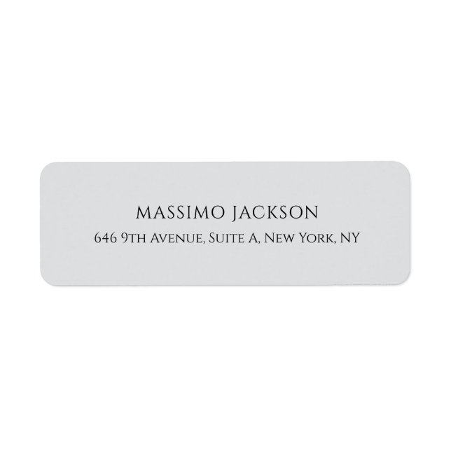 Professional grey elegant modern minimalist name (Front)