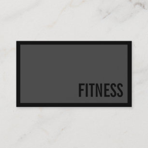 Professional Grey Fitness Sport Business Card
