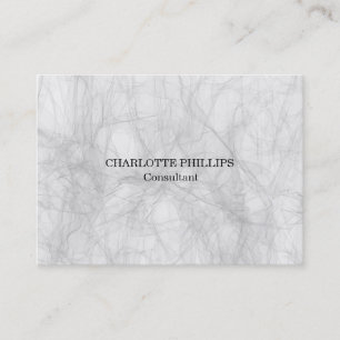 Professional Grey Minimalist Plain Modern Business Card