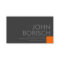 Professional Grey Orange Business Profile Card