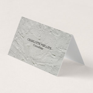 Professional Grey Wall Texture Minimalist Plain Business Card