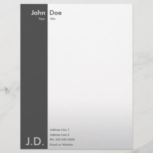 professional greys letterhead design