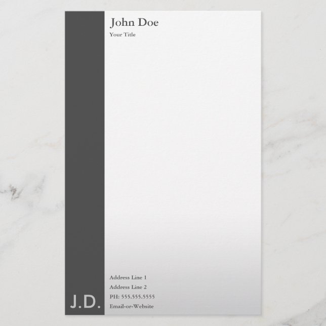 professional greys stationery (Front)