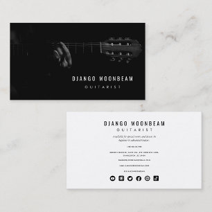 Professional Guitarist and Guitar Music Teacher  Business Card
